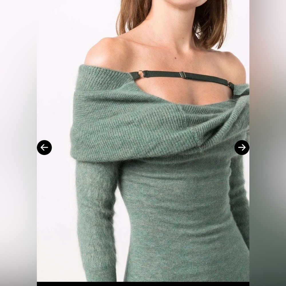 Jacquemus 🩶 La Robe Ascua Wool Knitted Dress - Picture 4 of 8